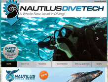 Tablet Screenshot of nautilusdivetech.com
